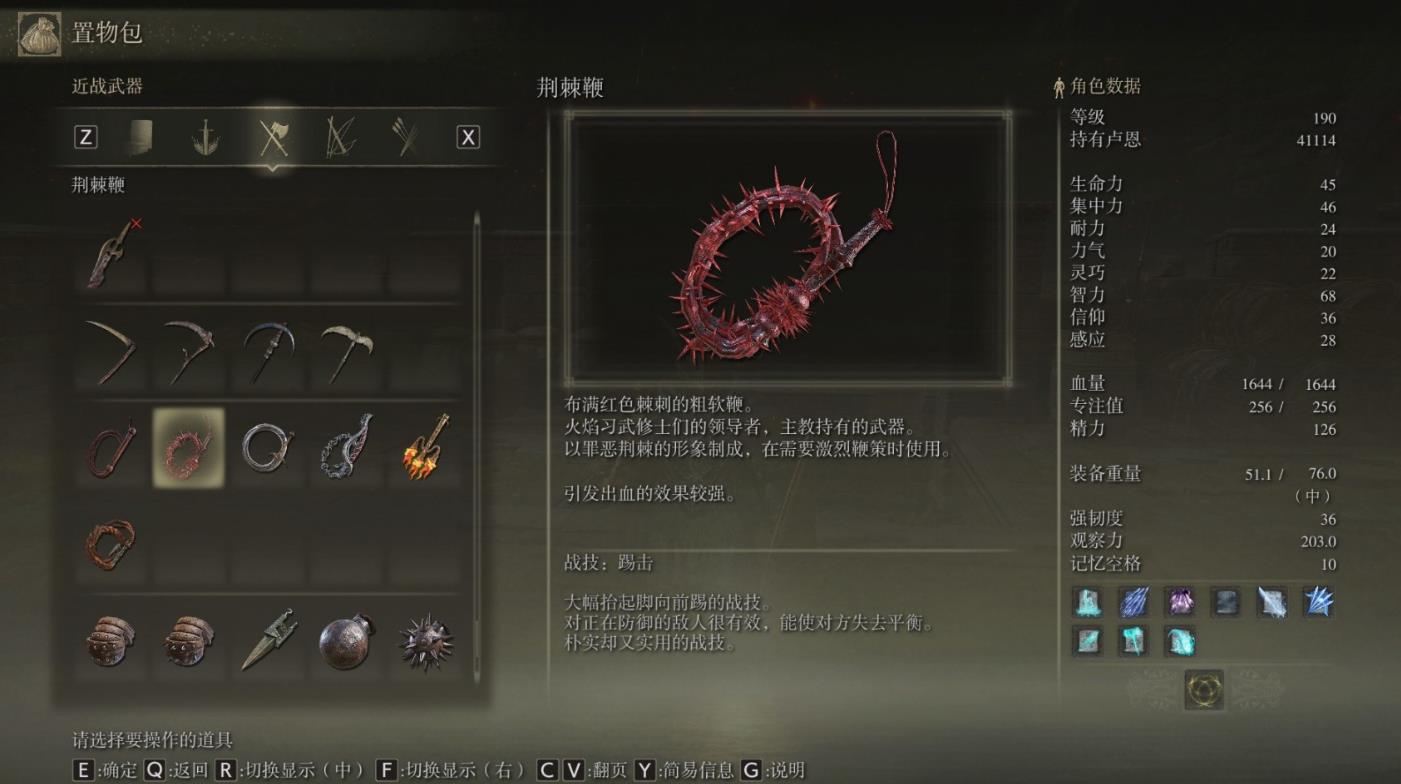 艾尔登法环鞭子有哪些推荐