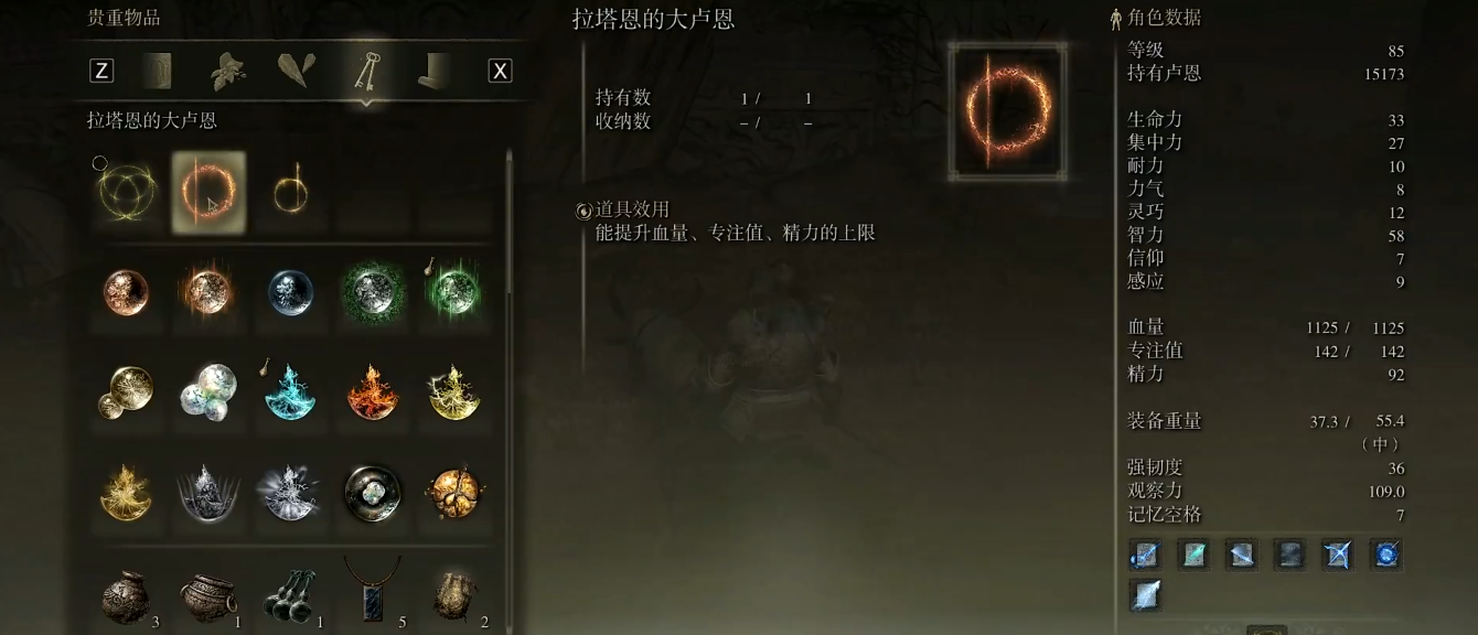 艾尔登法环大卢恩推荐什么