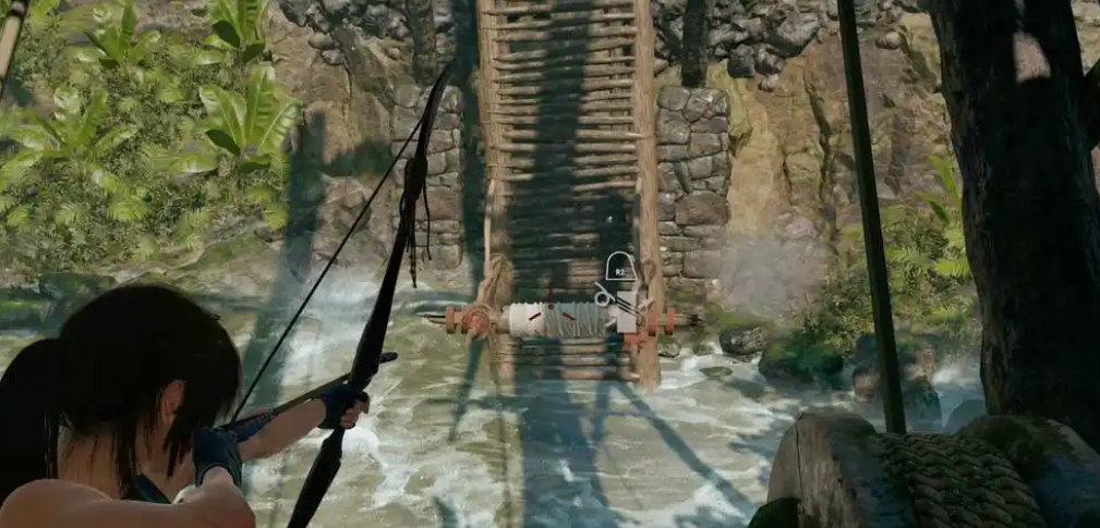 古墓丽影崛起断桥怎么过去