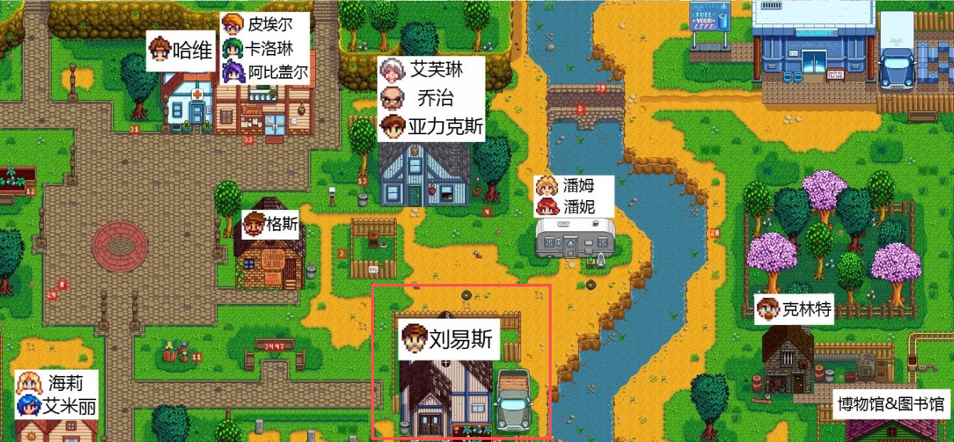 星露谷物语村长家在哪