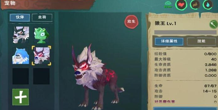创造与魔法30级抓什么宠物