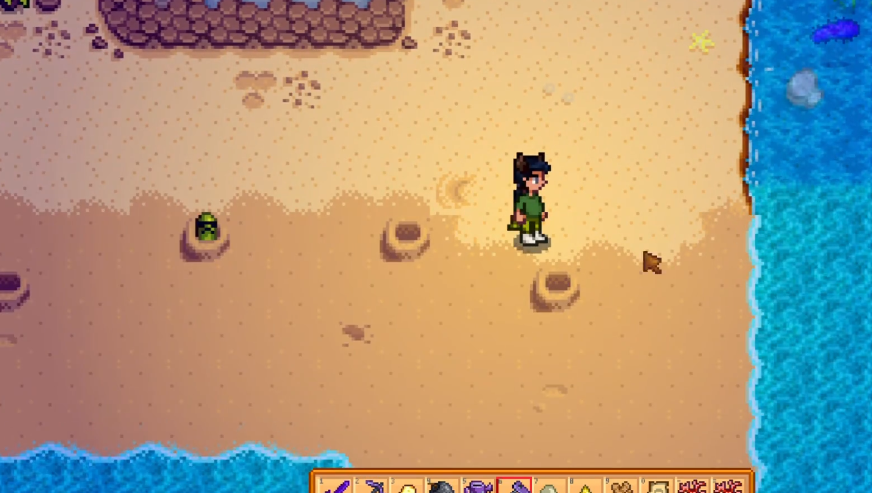 星露谷物语怎么打地鼠