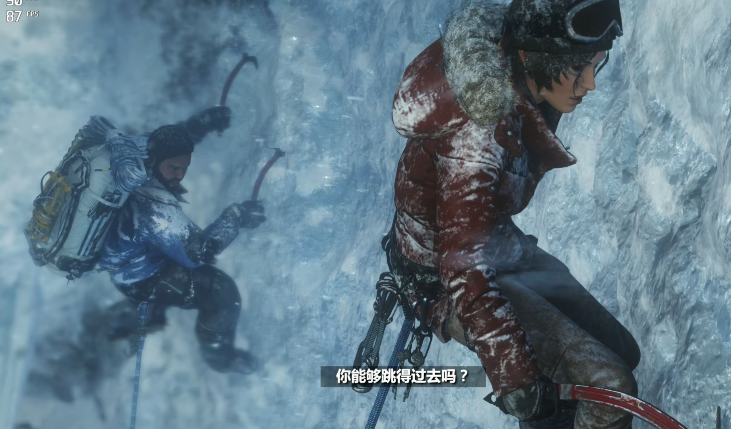 古墓丽影崛起爬冰墙怎么过