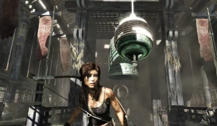 古墓丽影9拉绳撞钟怎么过