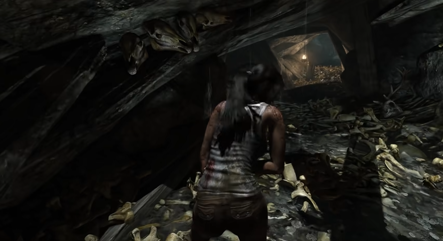 古墓丽影开局出山洞怎么过