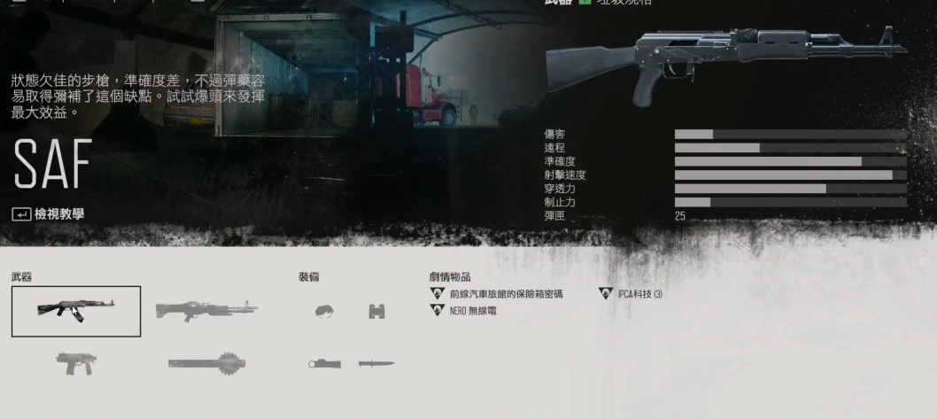 往日不再前期什么枪厉害