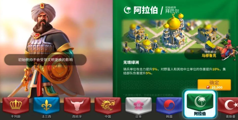 万国觉醒阿拉伯文明十级后转什么