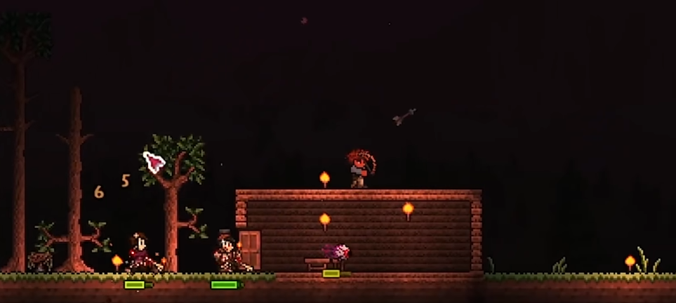 泰拉瑞亚夜晚怎么过