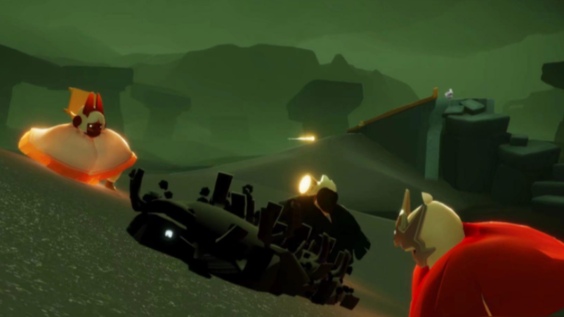 光遇中怎么撞翻螃蟹